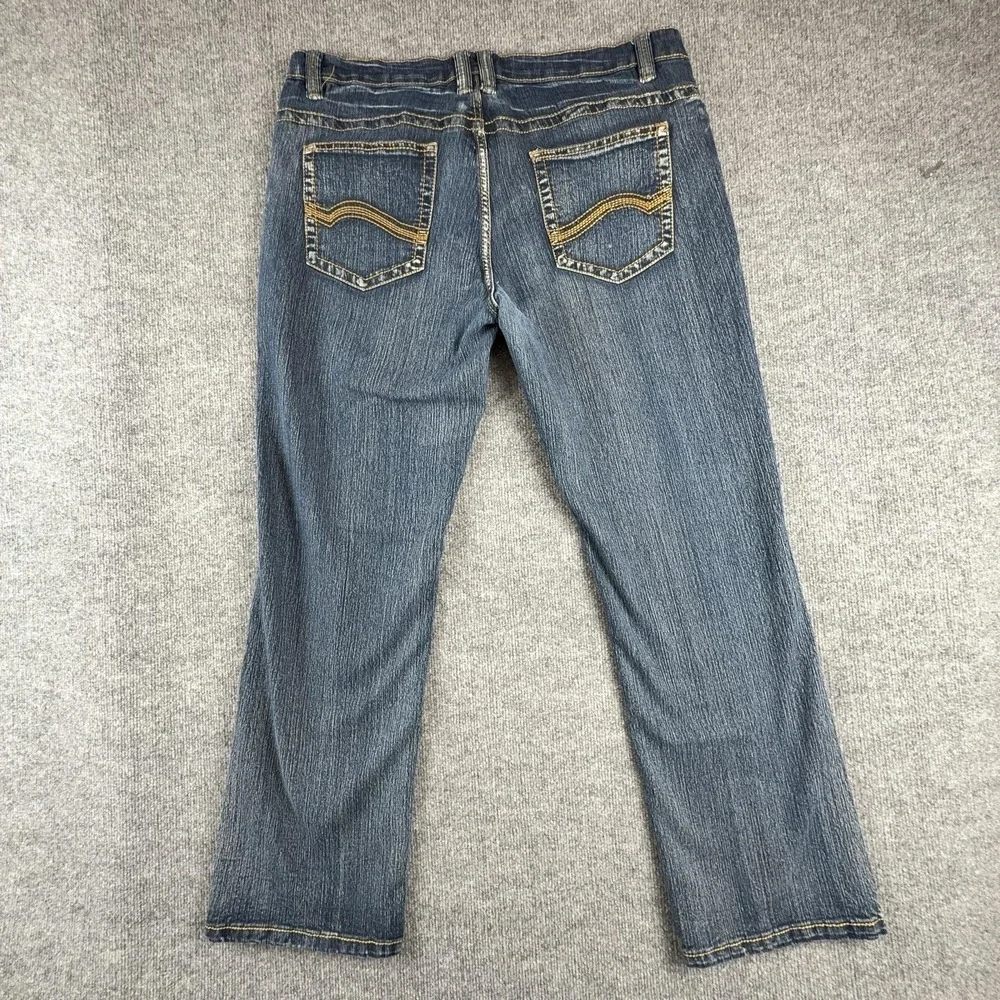 Road Runner Jeans Mens 40x30 Blue Medium Wash Straight Stretch Denim Pants